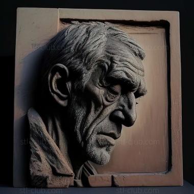 3D мадэль Леон Голуб, американский художник. (STL)